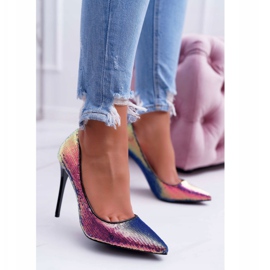 PS1 Ženske štikle Iridescent sa šljokicama CrazyStuff crna 1