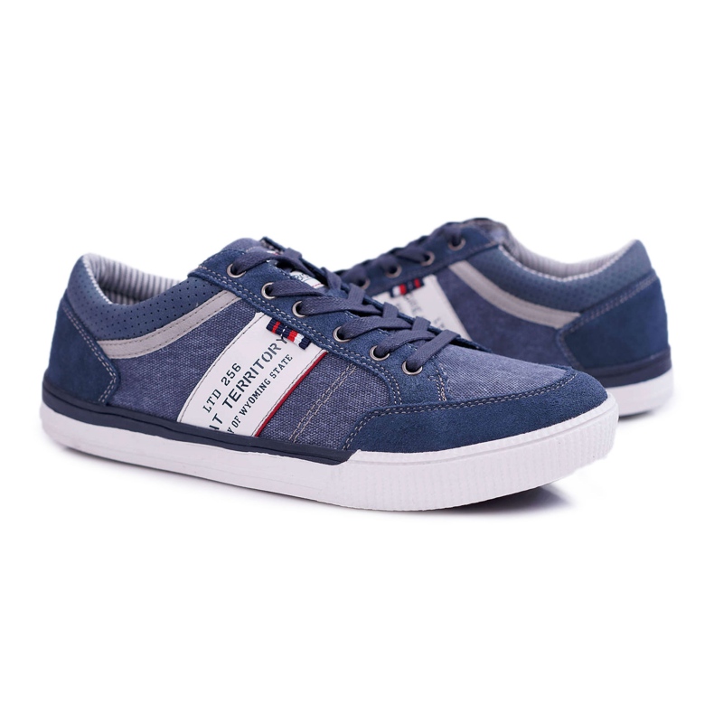 McBraun Muške sportske cipele Federico Navy Blue mornarsko plava 1