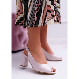 Ženske sandale na visoku petu Sergio Leone SK765 Pink Pearl Vime ružičasta 2