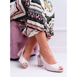 Ženske sandale na visoku petu Sergio Leone SK765 Pink Pearl Vime ružičasta 1