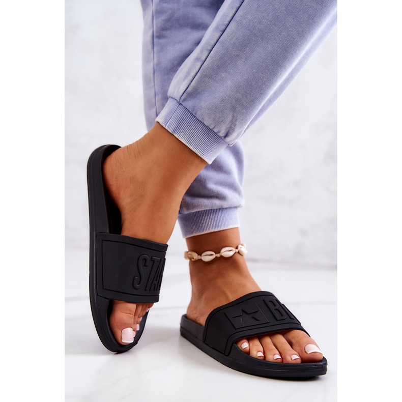 Ženske papuče Big Star crne DD274A271 crna 2