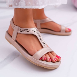 Ženske sandale ravne ružičaste boje S.Barski Emente ružičasta 1