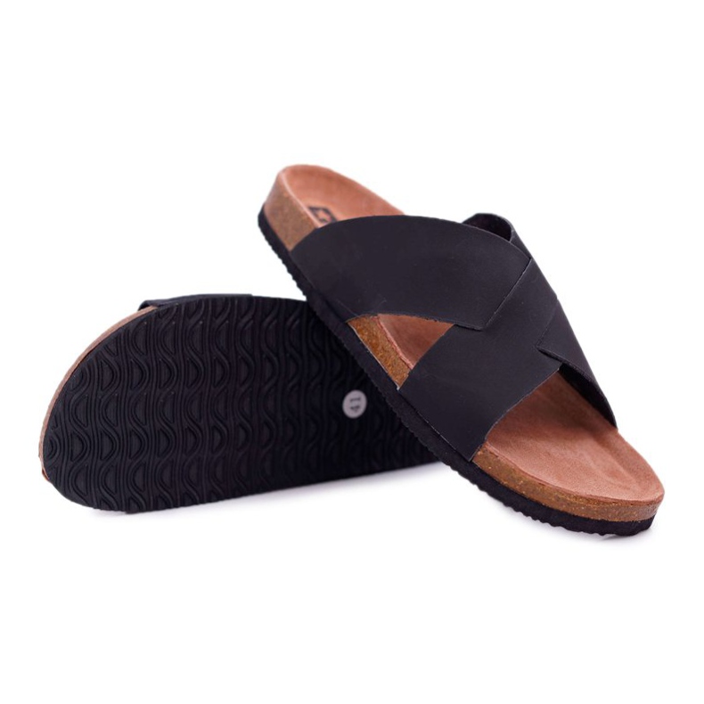 Muške papuče Big Star Black DD174603 crno 1