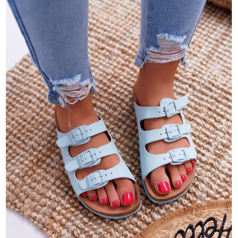 Ženske papuče Svijetloplava Big Star DD274137 2