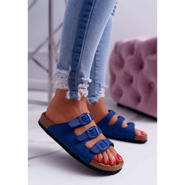 Ženske tamnoplave papuče Big Star DD274140 tamnoplava 1