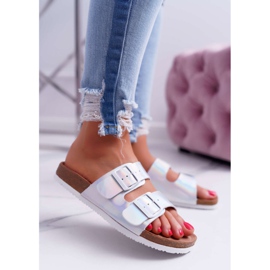 Ženske srebrne papuče Big Star DD274134 siva 1