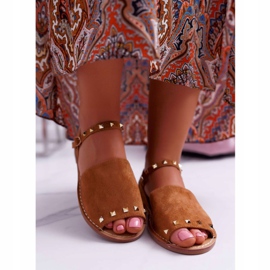 Ženske sandale Lu Boo Suede Camel Silena smeđa 2