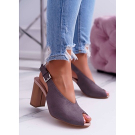 EVE Ženske sandale Suede Tamno siva Celian 1