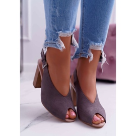 EVE Ženske sandale Suede Tamno siva Celian 2