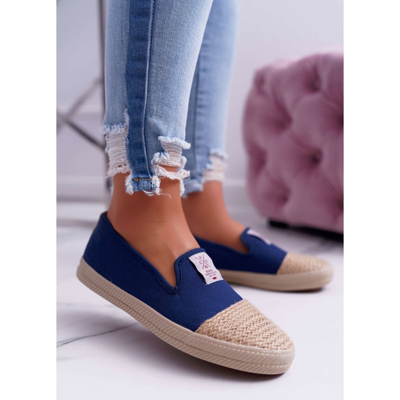 Cross Jeans Ženske traperice s espadrilama Cross Cross Navy Blue DD2R4046 mornarsko plava 1