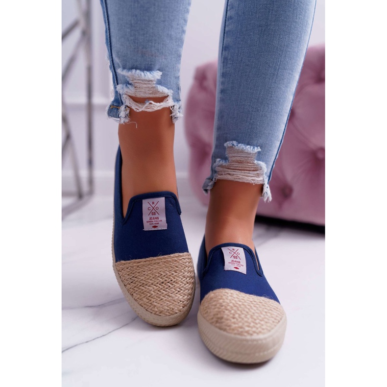 Cross Jeans Ženske traperice s espadrilama Cross Cross Navy Blue DD2R4046 mornarsko plava 2