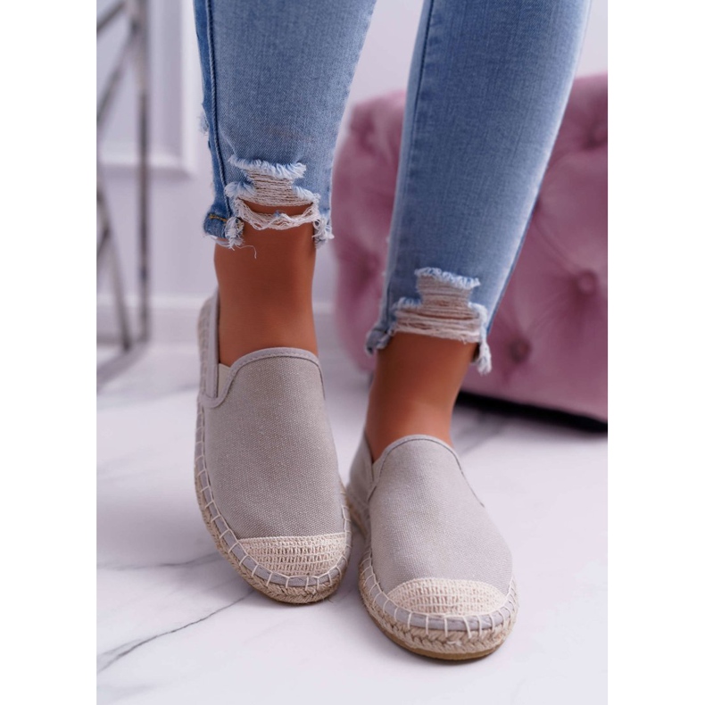 Cross Jeans Ženske espadrile Križ traperice sive DD2R4104 siva 2