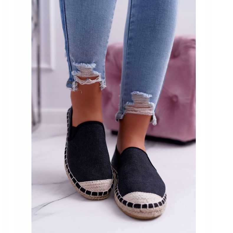 Cross Jeans Ženske traperice s espadrilama Cross DD2R4106 crno 2