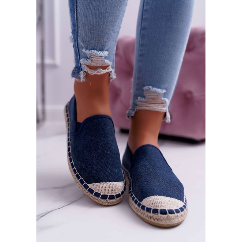 Cross Jeans Ženske traperice s espadrilama Cross Cross Navy Blue DD2R4108 tamnoplava 2