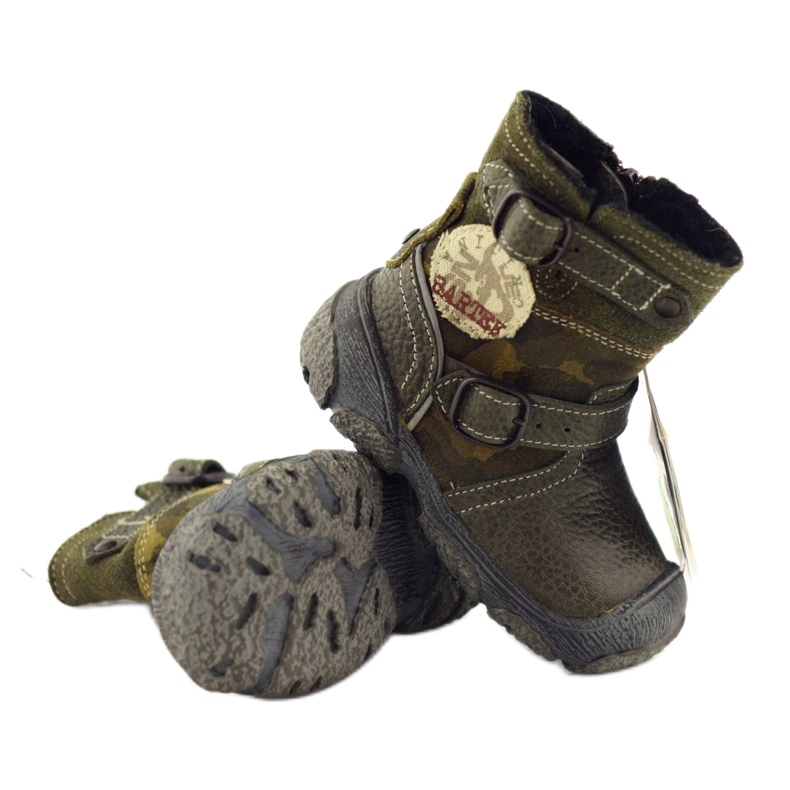 Kožne dječje čizme 91543 Green Bartek zelena 3