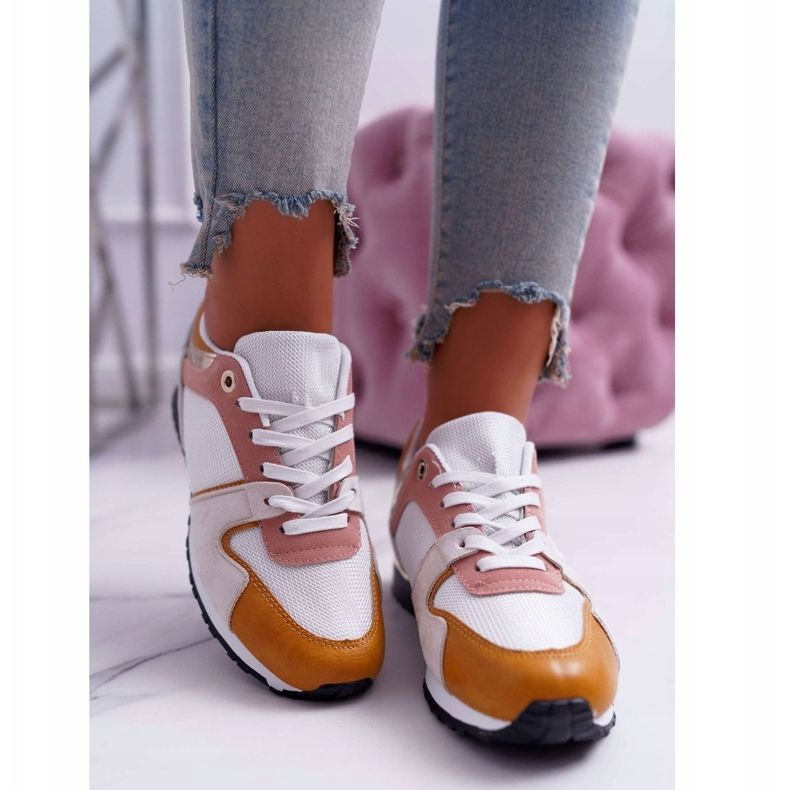 FJ1 Ženske sportske cipele Žuta Merido bijela višebojan žuta boja 2