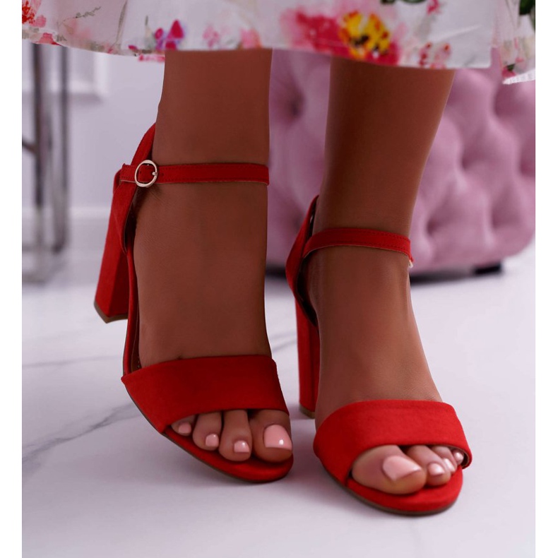 FRBS Ženske sandale Suede Red Baloo crvena 2