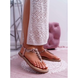 FRERY Ženske sandale sa slipom na cirkonu sa šampanjcem ružičasta 1