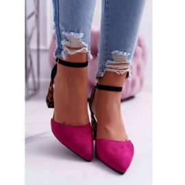 PS1 Ženske pumpe na peti Leopard Fuchsia Ferri smeđa crno ružičasta raznobojna 2