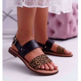 Ženske sandale Maciejka Leatherard Leatherard Black IT001-03 / 00-0 crna 1