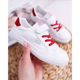 Dječje tenisice Big Star s čičak bijelom bojom DD374106 ['bijelo'] bijela 2