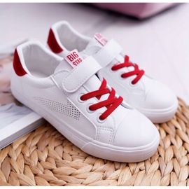 Dječje tenisice Big Star s čičak bijelom bojom DD374106 ['bijelo'] bijela 1