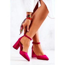 SEA Ženske pumpe na petu Suede Fuchsia Harye ružičasta 2