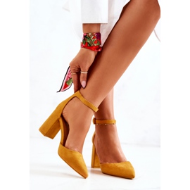 PS1 Ženske pumpe na petu, antilop, žuta Harye žuta boja 2