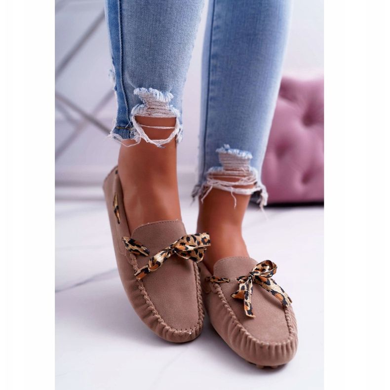 Ženske natikače Lu Boo Udobne bež šljive 2