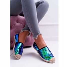 Ženske espadrile Lu Boo Green Sequins Destino zelena 1