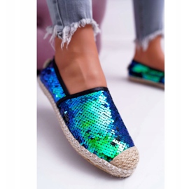Ženske espadrile Lu Boo Green Sequins Destino zelena 2