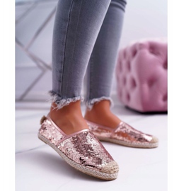 Ženske espadrile Lu Boo Pink Sequins Destino ružičasta 1
