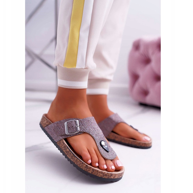 EVE Ženske sive papuče Baisan siva 1