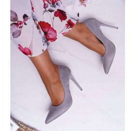 PS1 Ženske cipele od antilopa, siva Yanna 2