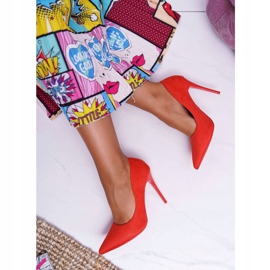 PS1 Ženske štikle Suede Orange Yanna narančasta 2