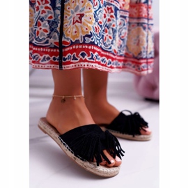 PV1 Ženske crne papuče Boho Vices 8458 crno 1