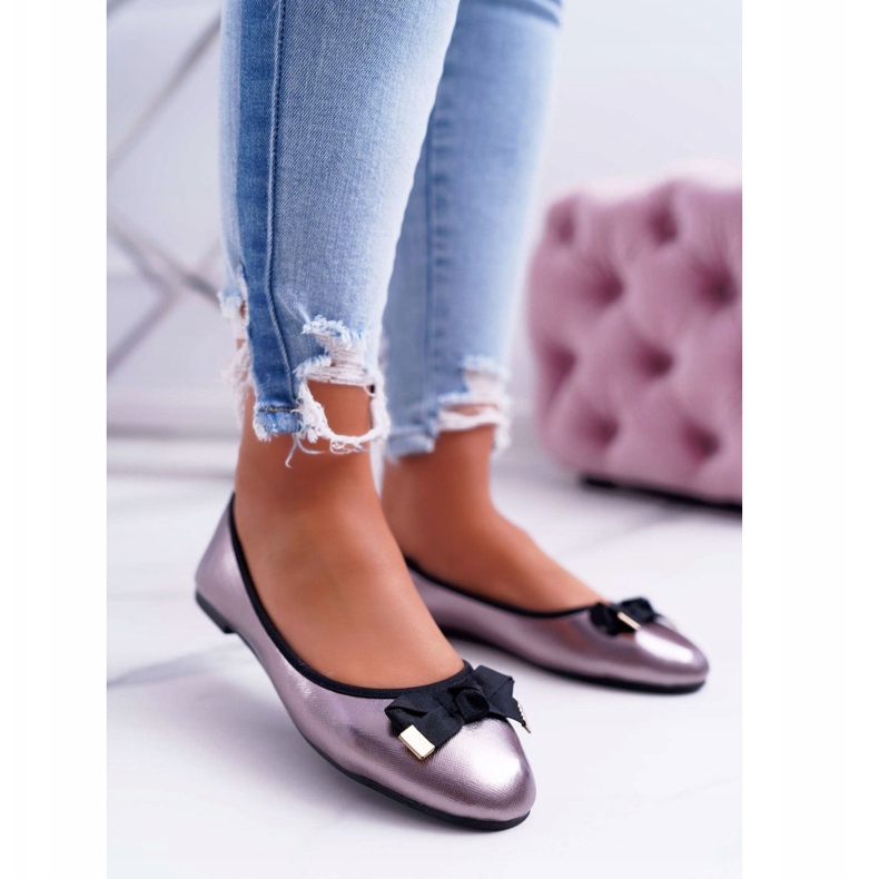 EVE Elegantne ženske balerine Grafit LaDonna višebojan siva 1