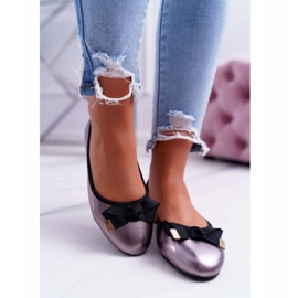 EVE Elegantne ženske balerine Grafit LaDonna raznobojna siva 2