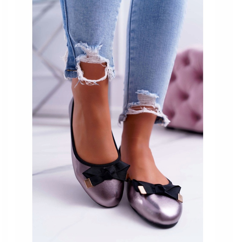 EVE Elegantne ženske balerine Grafit LaDonna višebojan siva 2