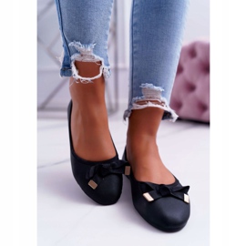 EVE Elegantne ženske crne balerinke LaDonna crno 2