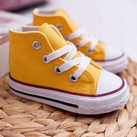 FRROCK Dječje klasične visoke žute Filemon tenisice žuta boja 1