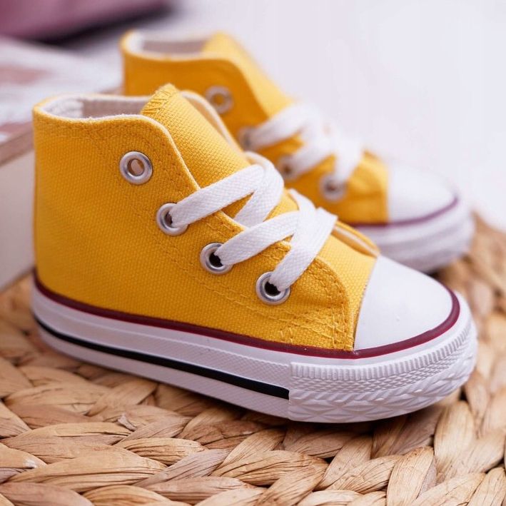 FRROCK Dječje klasične visoke žute Filemon tenisice žuta boja 1