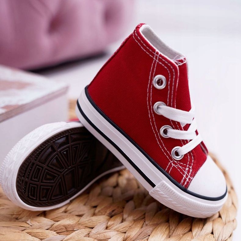 FRROCK Dječje klasične visoke tenisice Red Filemon crvena 2