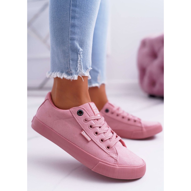 Ženske tenisice Big Star Suede Pink EE274047 ružičasta 1
