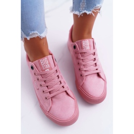 Ženske tenisice Big Star Suede Pink EE274047 ružičasta 2