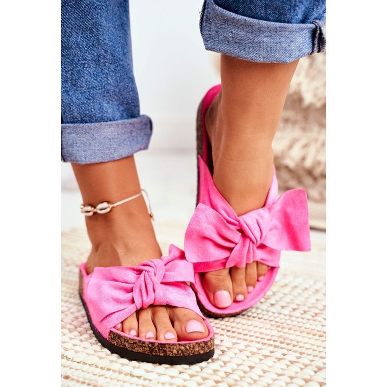 BUGO Ženske papuče na plutu Neon Fuchsia Wendy ružičasta 1