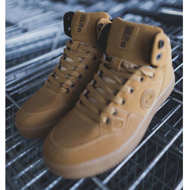 Muške sportske cipele Big Star High Camel EE174432 smeđa 2