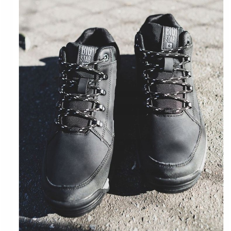 Muške cipele za planinarenje Big Star High Outdoor Black EE174465 crno 1