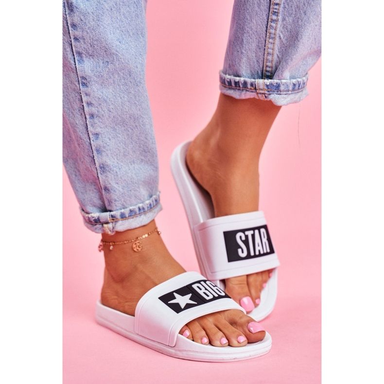 Ženske papuče Big Star bijele DD274A264 bijela 2