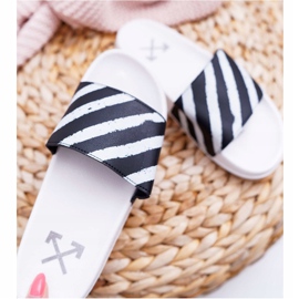 Ženske bijele papuče Aynna bijela crna 1